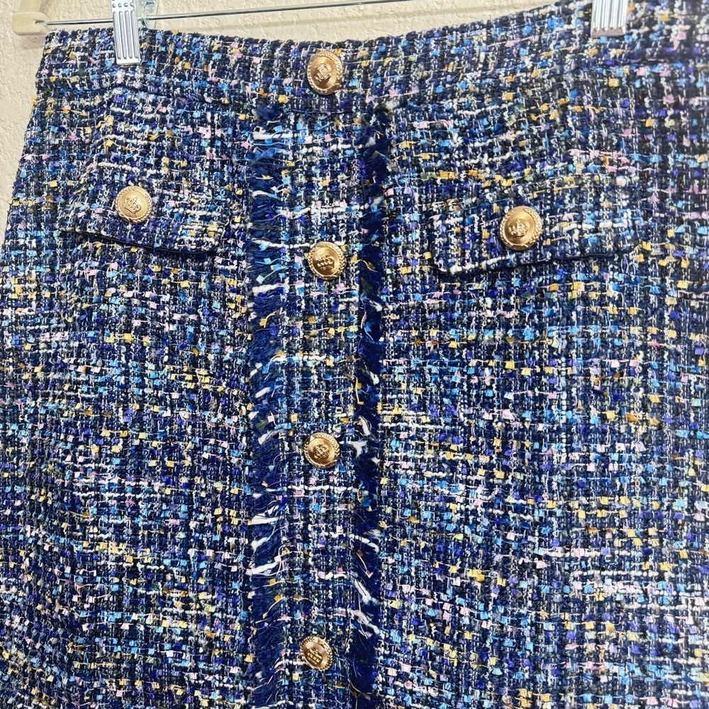 NWT Walter Baker Iliana Aurora Tweed Skirt Size 12 - Picture 4 of 7